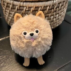 Cute Pomeranian dog hand sanitizer holder